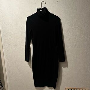 Stretchy turtleneck dress